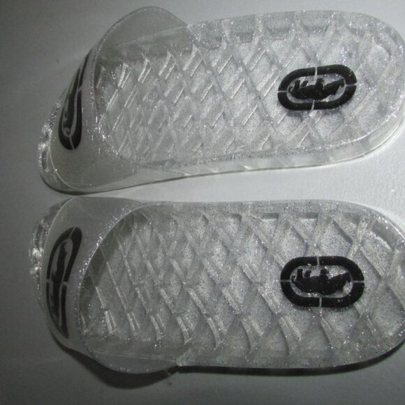 BOGO ECKO Unlimited Clear Jelly Slides Sandals womans 9.5/10 mens 7.5/8 UNISEX - Picture 3 of 6